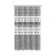 Multi color morden style polyester custom printed fabric shower curtain