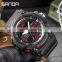 Sanda 3036 Military Dual Display Men Wrist Watches LED Alarm Water Resist Resin Sports Led Digital Military Watch