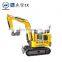 Best price 1 ton mini excavator new type household use excavator with bulldozer