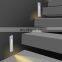 Aluminum Design Waterproof Staircase Lamp Ip65 Outdoor Recessed Square Stair Wall Step Lights
