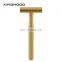 Amazon Hot Selling Metal Handle Double Edge Safety Shaving Razor Bikini Facial Razor for Women