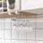 In stock 304 stainless steel wall-mounted adjustable goblet holder hanging wine glass rack kitchen storage