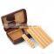 Travel cigar bag Portable Cedar Wood Portable Cigar Leather Case Humidor