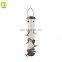 6 Standing Port Metal Tube Round Bird Feeder for Hanging