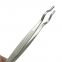 Stainless steel tweezers Chemical experiment equipment Thickened tube tweezers Round head crucible pliers High temperature resistant teaching instrument