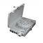 FTTH Access Network 8pcs SC Simplex Adapter 8-port Fiber Distribution Box Plastic Terminal Box