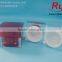 15/30/50/75g square acrylic jars with red/silver liner, clear acrylic cosmetic containers, acrylic box/can