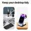 3 in 1 Wireless Charger Desktop Phone Magnetic Holder Black Cell Phone Wireless Charging Station for iPhone 12-15 Pro Max