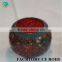 Red Mosaic Candle Holders Glass Material Decoration for home
