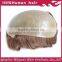 Top quality 100% remy human hair super thin skin toupee for men