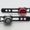 11cm Silicone Band 5 Color Option Transparent Shell Silicone Bicycle Light
