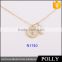 wholesale fashion silver lock and key pendant 925 solid silver gold plated necklace
