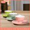 high quality color bone china porcelain ceramic bulk tea cup and saucer double glazed for home used or gift package