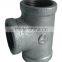 Hot dipped galvanised malleable cast iron pipe fitting tee