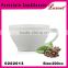 high quality food safe super white cup and saucer for coffee shop