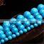 Gemstone synthetic blue turquoise round beads jewelry