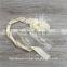 Girls new flower cream headband & sash,factory Wholesale,new fashion Baby Photo Prop