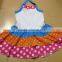 Fashion small girls flutter sleeves ruffle dress kids short skirts angel kids dress