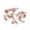 2015 hot sale No.5 auto lock rose golden shiny golden zipper slider