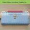 Wholesale Ladies Print Patent pu Leather Long Ladies Wallet With Iron Edge
