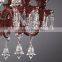 JANSOUL 12 lights 2 tier wholesale price red k9 crystal chandelier