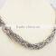 Stainless Steel Claw Chain Twist Choker Collar Necklace