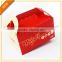 Snack red and glod flat paper box