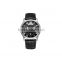 2015 exquisite silvery calendar three eyes japan movt watch stainless steel black