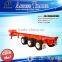 2016 top sale 40ft container skeletal semi trailer, 3 axle container chassis trailer truck for sale
