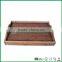 Carbonized bamboo wooden bed tray with legs