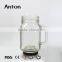 18oz China made glass mason jar wholesale drinking glass mason jar mug with straws and lid clear glass mason bottles