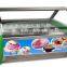 hard ice cream display freezer/popsicle freezer showcase/gelato display freezer