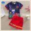 (TK1080) 6 colors Neat brand 2-6Y stripe kids sets favour baby boys summer clothing sets