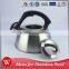 Hinged spout and a convenient whistle non-electric tea kettle stainless steel whistling kettle