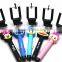 Monopod Wired Coloful Selfied Stick With Cute Cartoons