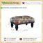 Cotton Plain Rug Material of Wooden Stool/Ottoman for Sale at Nominal Price