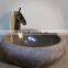 Natural irregular river stone sink