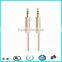 Braided 1m 3.5mm stereo 24k jack aux cable gold