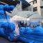giant shark inflatable water slide and slip for adults and kids