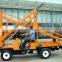 Self diesel motor power boom folding hydraulic rising platform machine