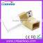 2016 New Product Crystal USB 2.0 Flash Drive with Wooden or Bamboo Cap