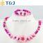 2015 HOT! The children's gift! Wholesale children/kid fashion Lovely jewelry set Young flower necklace bracelet