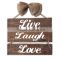 Bow Wooden Wall Printing Hanging Decor