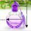 8ml colorful purple flat round perfume roller ball bottle