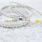 Latest Silver Bangles Sets Multilayer Bracelet Sets(4pcs) White Pearl Elegant Bangles Women Partywear For 2016New Intrend style