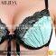 Ailida Top Quality Fantasy Lingerie Front Closure Lace Bra With Crossback