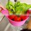 Hot selling kitchen accessories folding silicone basket