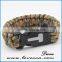 Wholesale Paracord bracelet with latest features like compass, knife , whistle and fire starter