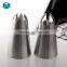 304 Stainless Steel Cake Tips Seamless 6 Or 8 Tooth Crowded Spot-billed Cake Icing Nozzles