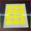 red self adhesive fluorescent sticker in round